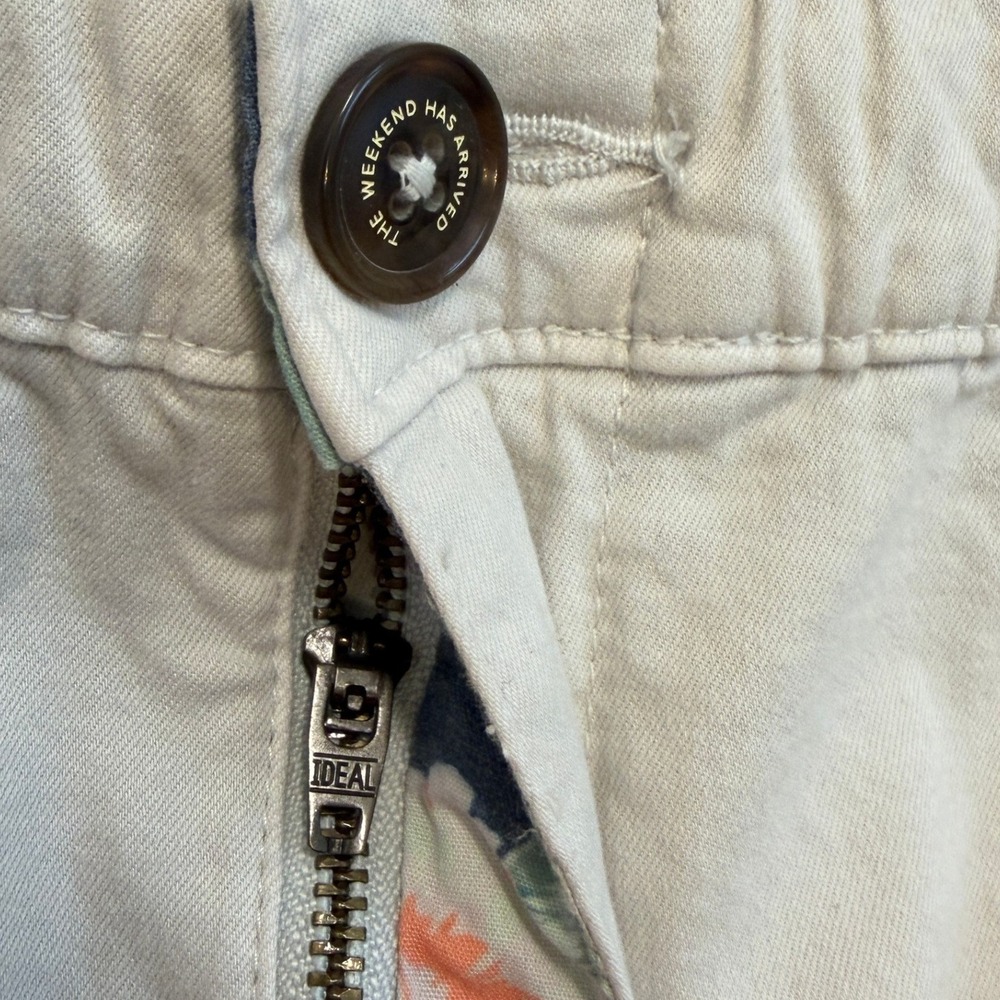 Chubbies The Glacier Crushes Originals Pants Mens 2XL 32" Beige Elastic Waist - Picture 5 of 16
